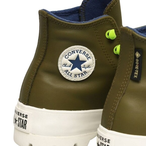 Converse CTAS Moss Olive Gortex Lug Sole Leather Sneakers Size 7.5 568764C - Picture 8 of 15